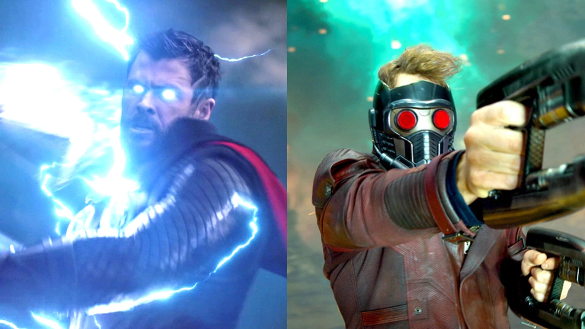 Chris Hemsworth and Chris Pratt as Thor and Quill in 'Avengers: Infinity War' and 'Guardians of the Galaxy'