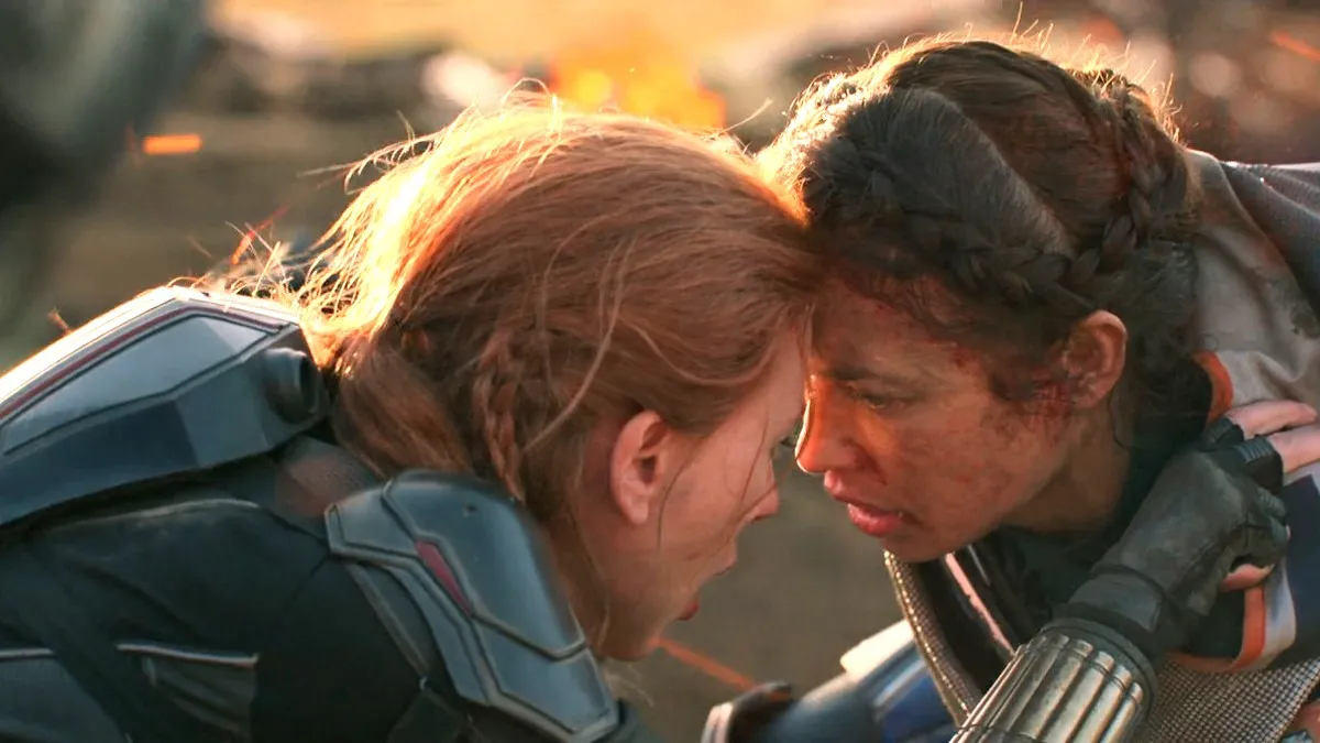 Scarlett Johansson and Olga Kurylenko in 'Black Widow'