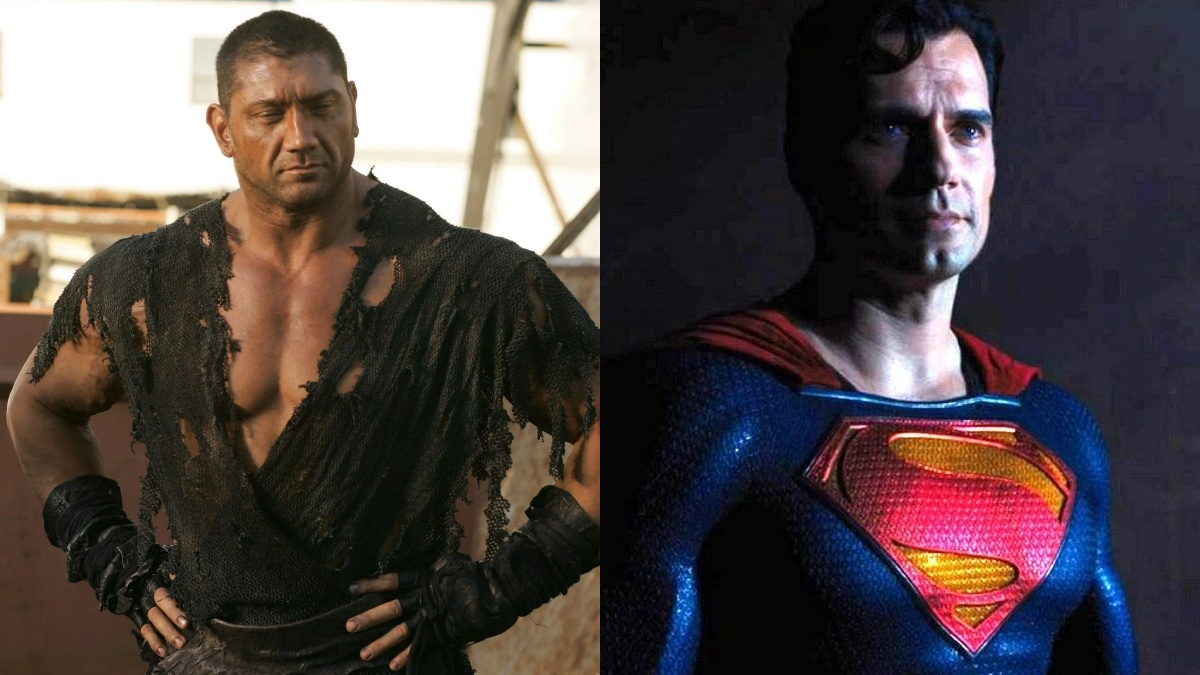 Dave Bautista as Aldar in Smallville/Henry Cavill as Superman in Black Adam