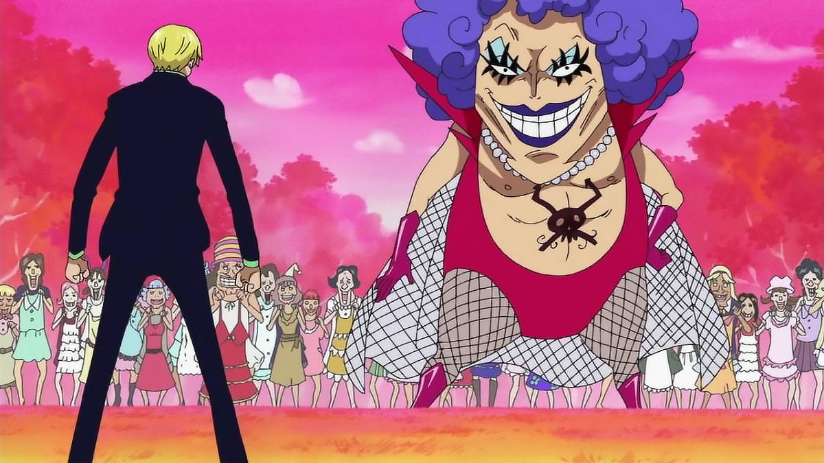 Emporio Ivankov and Sanji from One Piece