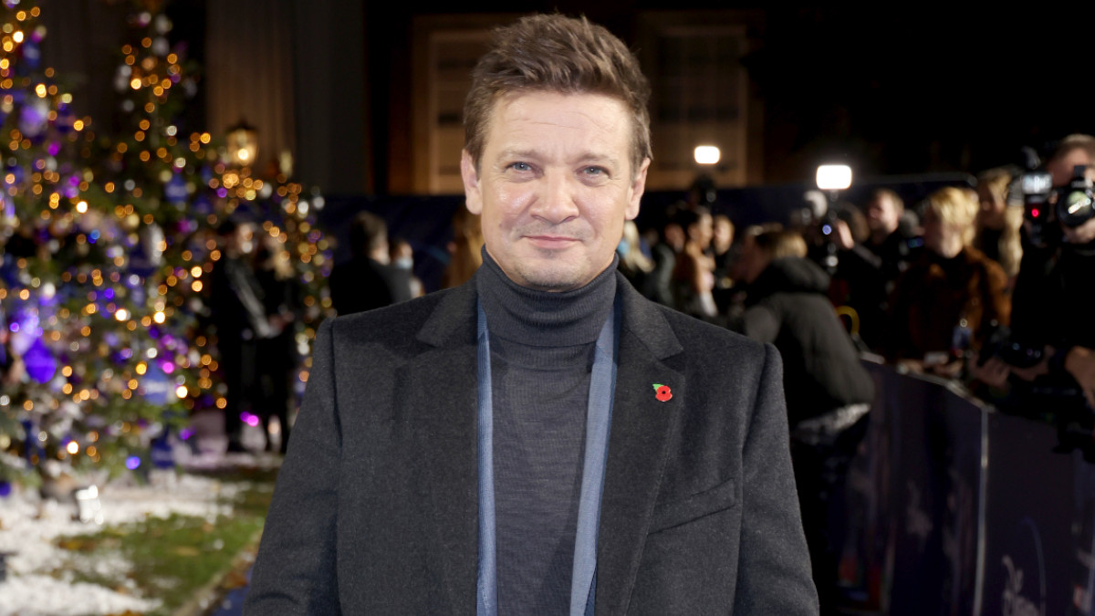 Jeremy Renner attends to celebrate the upcoming launch of Marvel Studios' "Hawkeye" at Curzon Hoxton on November 11, 2021 in London, England.