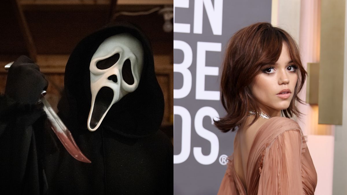 Ghostface sends a terrifying message to 'Scream' star Jenna Ortega in the middle of the Golden Globes