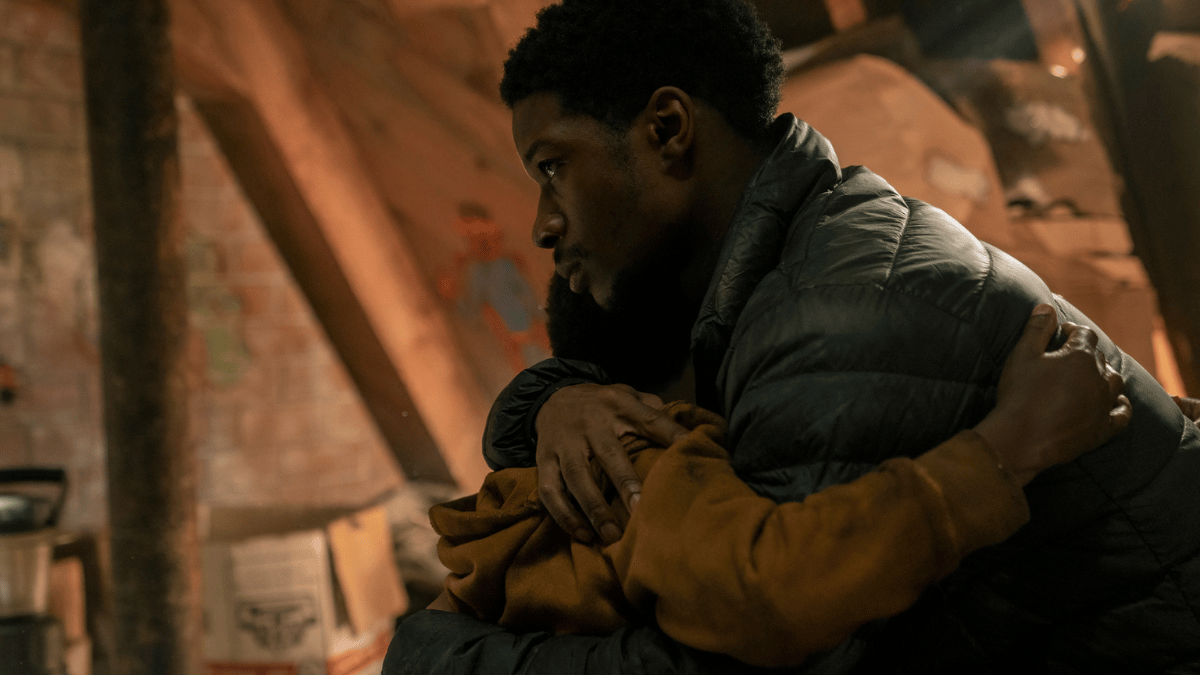 Lamar Johnson and Keivonn Woodard Henry and Sam in 'The Last of Us' Episode 5