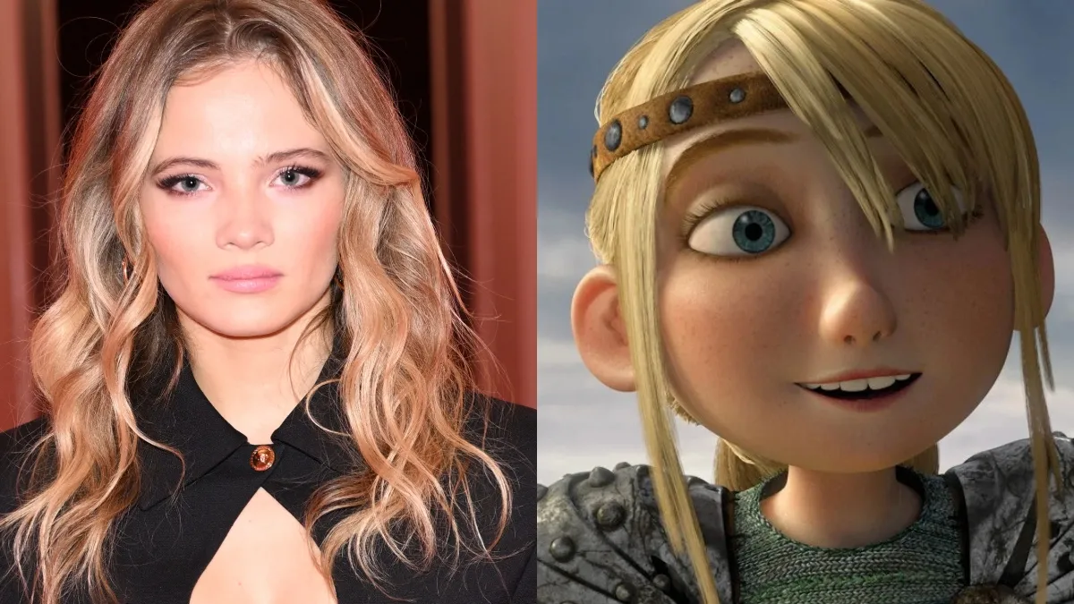 Freya Allan and Astrid from How To Train Your Dragon