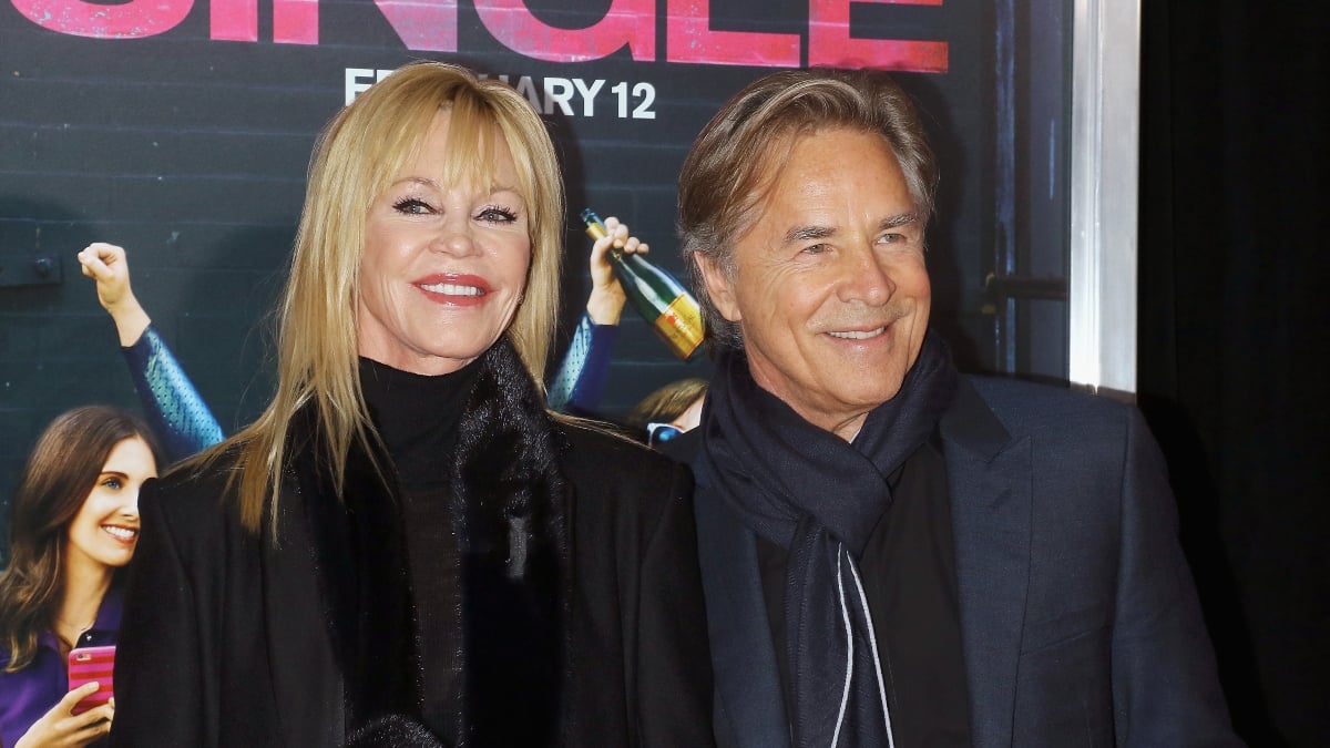 Melanie Griffiths and Don Johnson at the "How To Be Single" New York Premiere