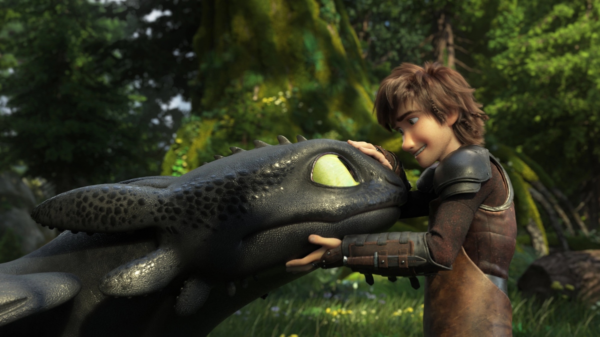 Hiccup and Toothless from How To Train Your Dragon