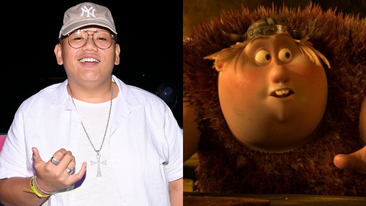 Jacob Batalon and Fishlegs from How To Train Your Dragon