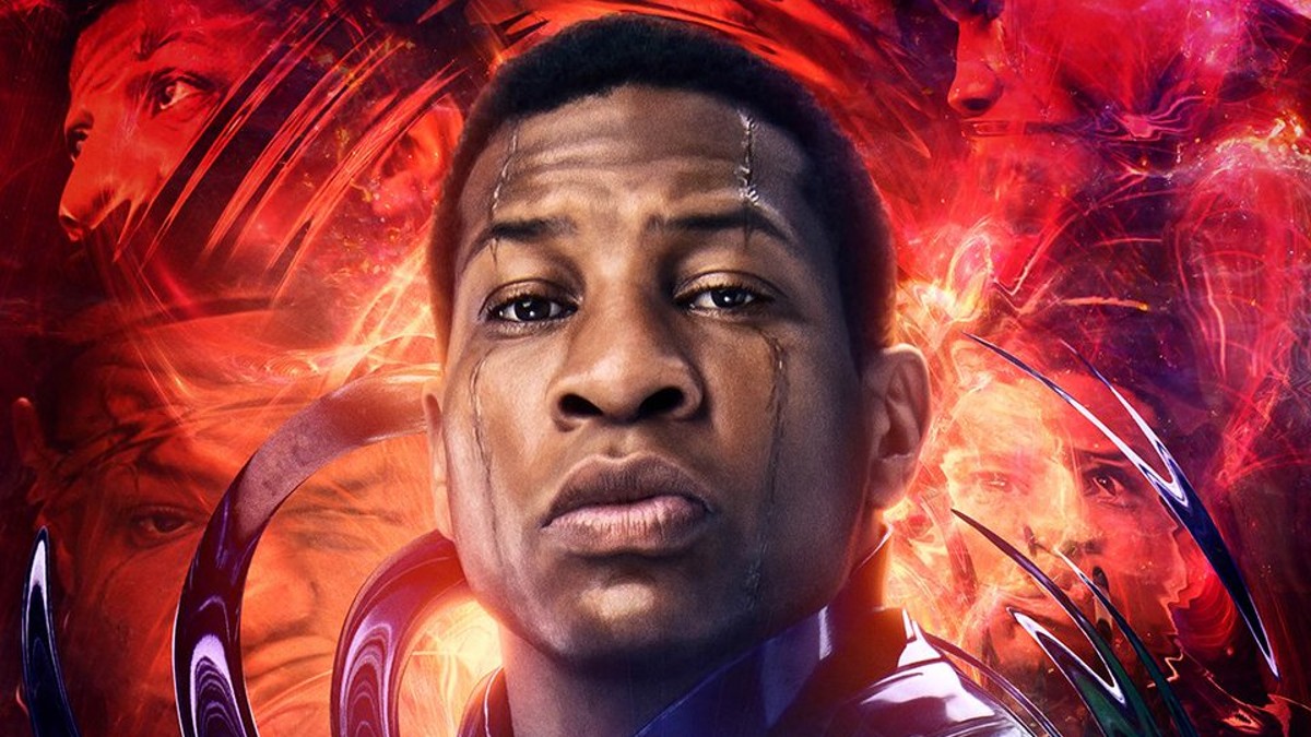 Jonathan Majors as Kang the Conqueror in Ant-Man and the Wasp: Quantumania character poster crop