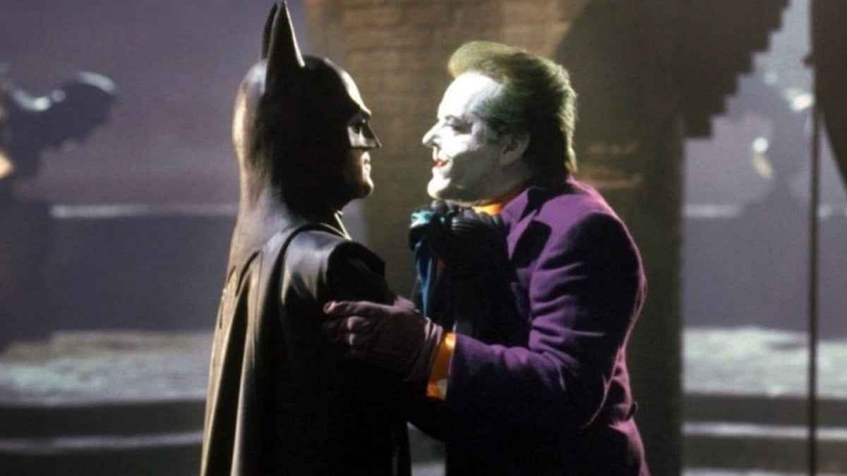 Batman e o Coringa no filme do Batman de 1989