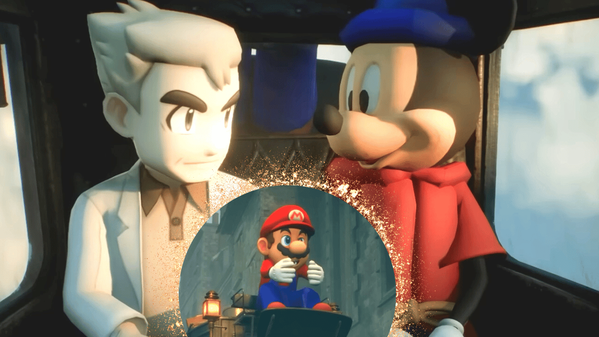Professor Oak, Mickey Mouse, and Mario mods in 'Hogwarts Legacy'
