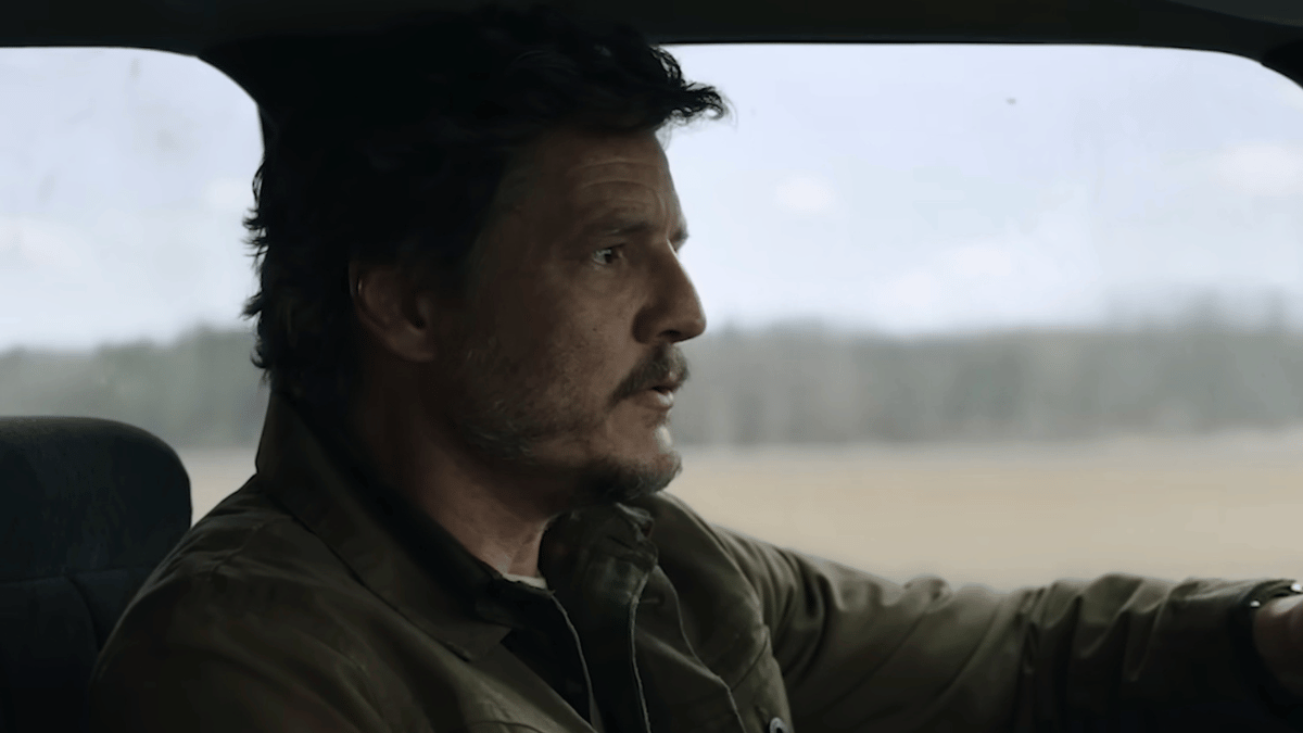 Pedro Pascal as Joel in the truck 'The Last of Us'