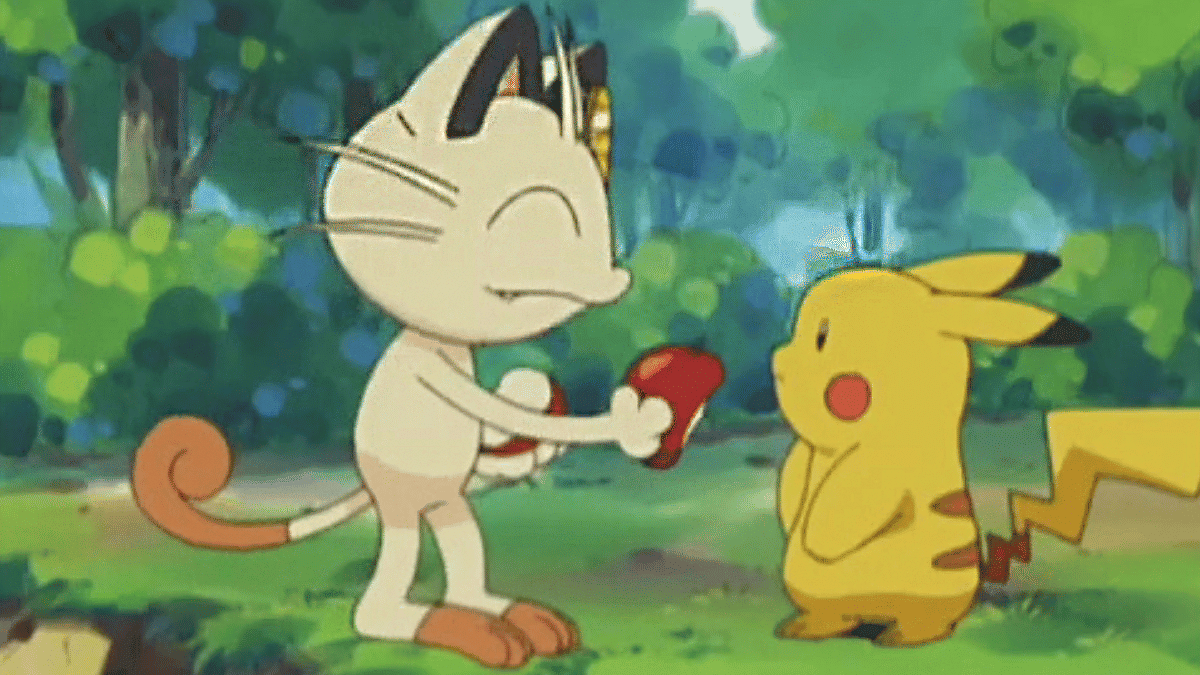 Pikachu and Meowth