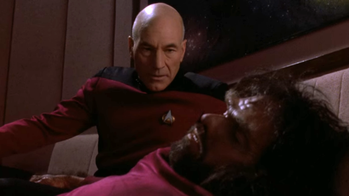 Screenshot from Star Trek's "Genesis"