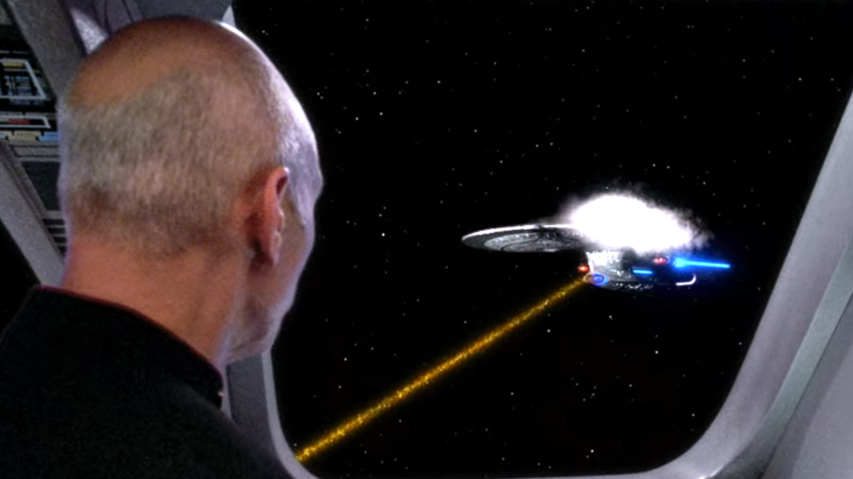 Screenshot from Star Trek's "Timescape"