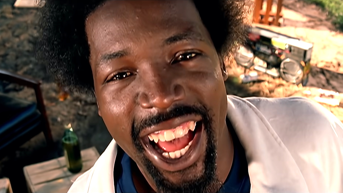 Screengrab of Afroman from his hit music video "Because I Got High"