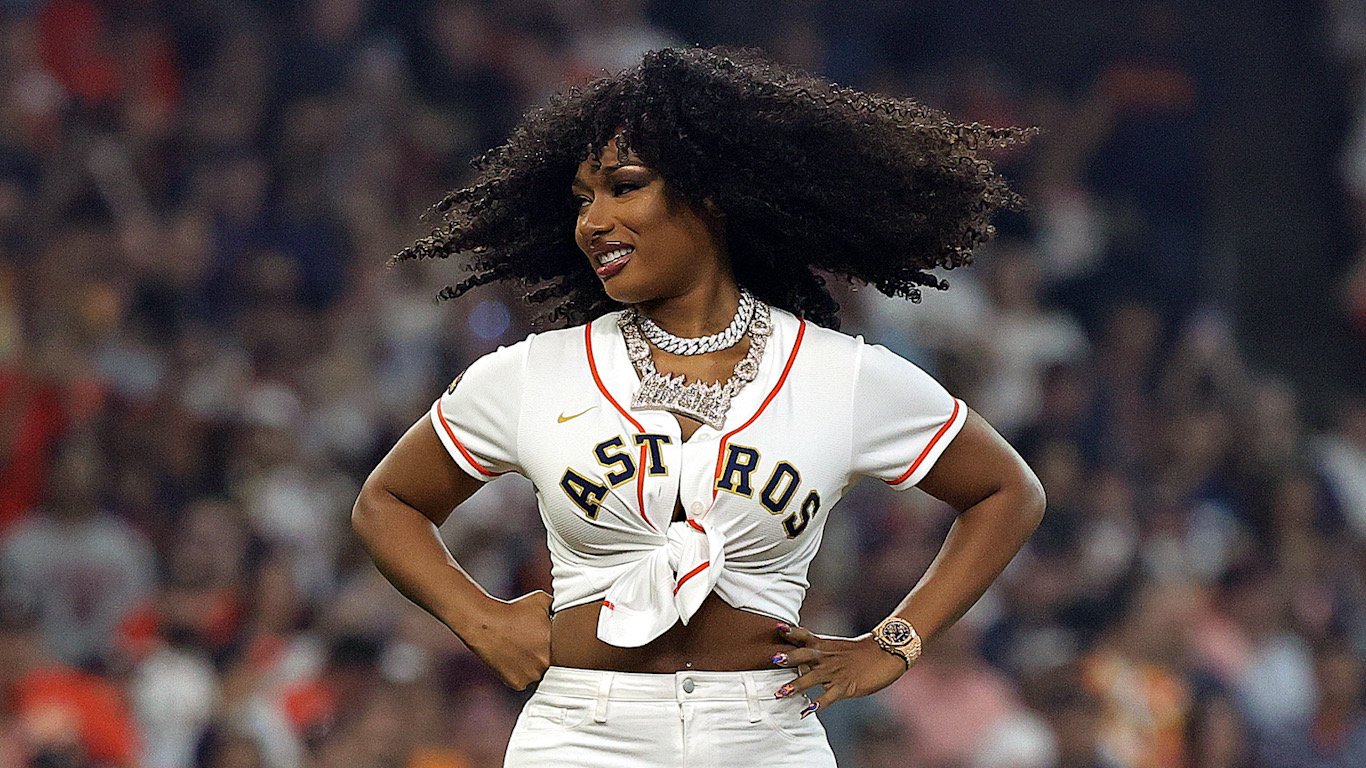 Megan Thee Stallion Proves She Can Throw A First Pitch In Baseball ...