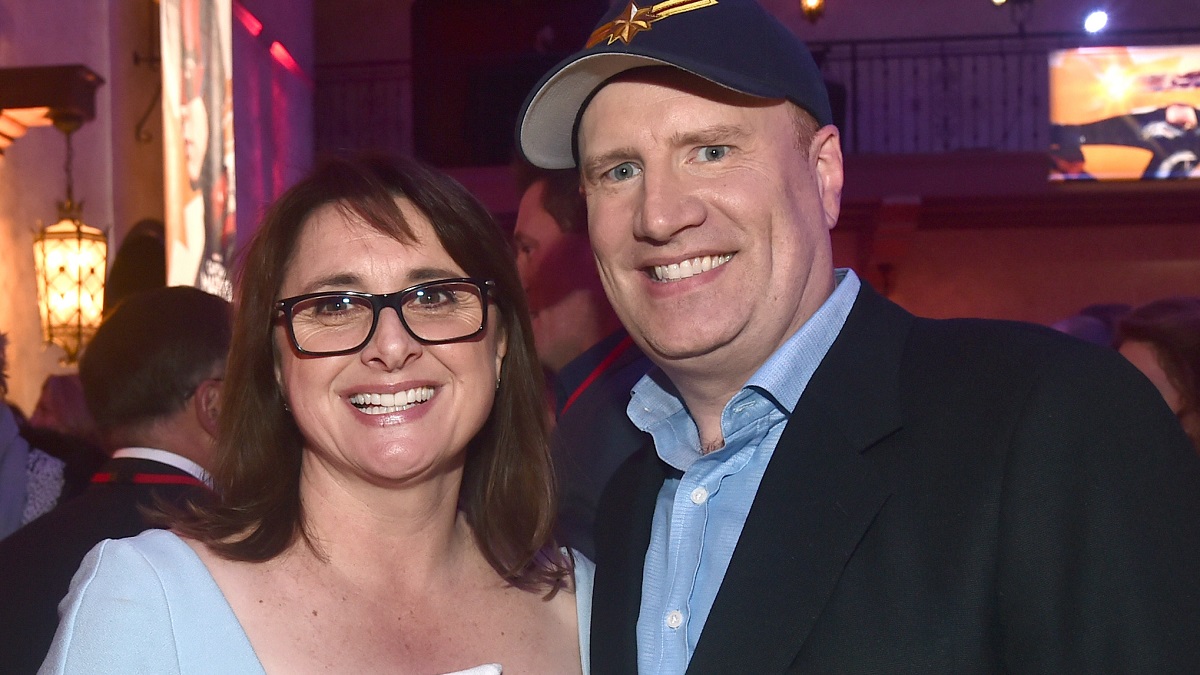 HOLLYWOOD, CA - MARCH 04: (L-R) Executive Producer Victoria Alonso and President of Marvel Studios/Producer Kevin Feige attend the Los Angeles World Premiere of Marvel Studios' "Captain Marvel" at Dolby Theatre on March 4, 2019 in Hollywood, California.
