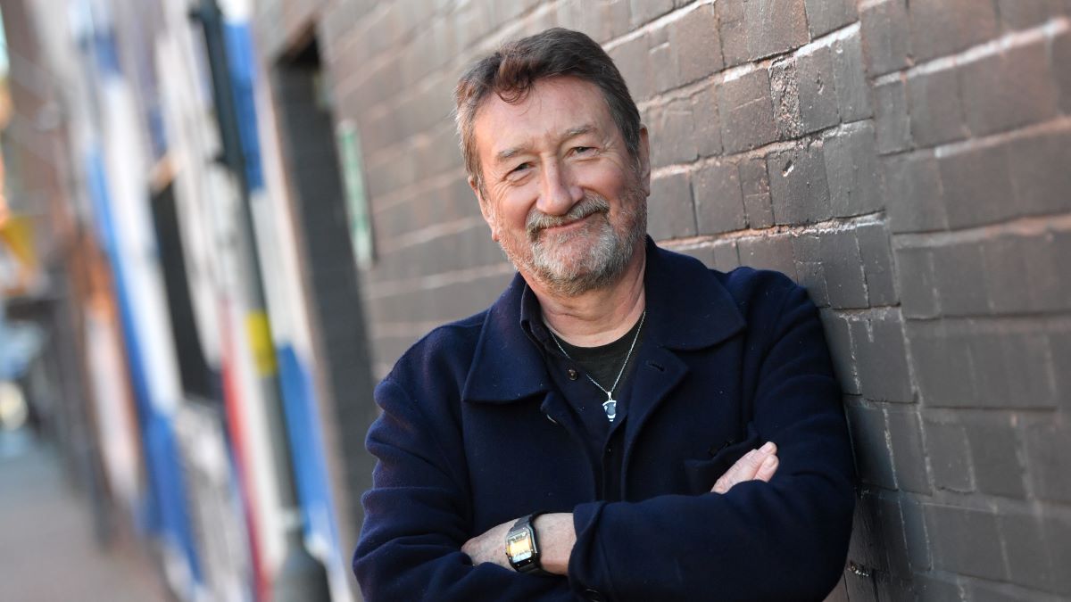 Steven Knight, creator of Peaky Blinders, during the press launch of a Rambert Dance production entitled "Peaky Blinders: The Redemption of Thomas Shelby", inspired by the "Peaky Blinders" television series, at Dance Hub Birmingham on January 17, 2022 in Birmingham, England. (Photo by Anthony Devlin/Getty Images)
