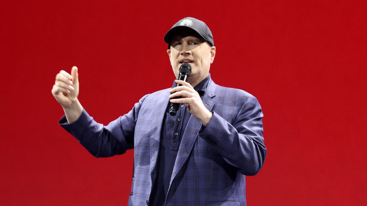 Kevin Feige, President of Marvel Studios and Chief Creative Officer of Marvel, speaks onstage during D23 Expo 2022 at Anaheim Convention Center in Anaheim, California on September 10, 2022. (Photo by Jesse Grant/Getty Images for Disney)