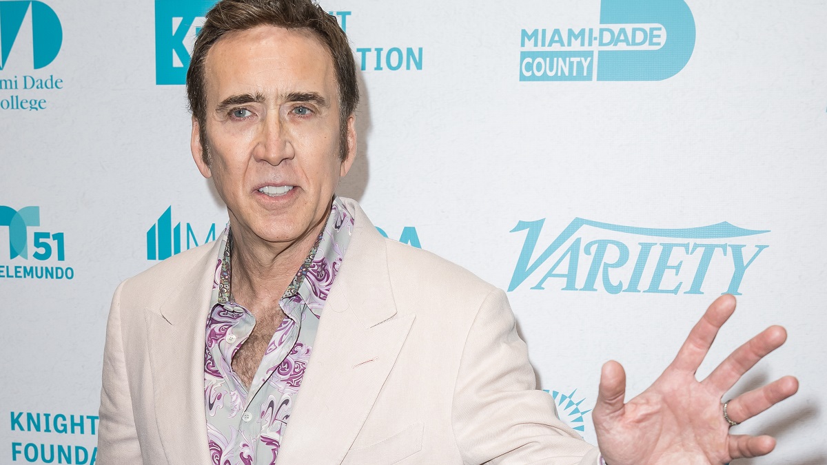 MIAMI, FLORIDA - MARCH 05: Actor Nicolas Cage is seen at the Variety Legends and Groundbreakers Award celebration honoring Nicolas Cage during the 40th Annual Miami Film Festival at Miami Dade College Wolfson Auditorium on March 05, 2023 in Miami, Florida.