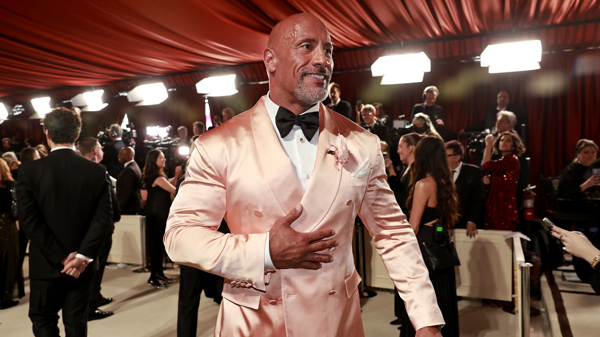 HOLLYWOOD, CALIFORNIA - MARCH 12: Dwayne Johnson attends the 95th Annual Academy Awards on March 12, 2023 in Hollywood, California.