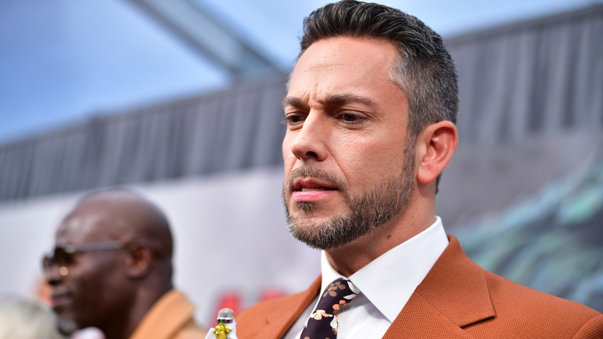 Zachary Levi attends the Los Angeles premiere of Warner Bros.' "Shazam! Fury Of The Gods" at Regency Village Theatre on March 14, 2023