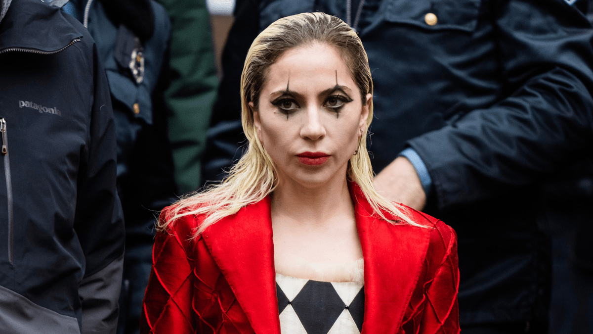 NEW YORK, NEW YORK - MARCH 25: Lady Gaga is seen filming "The Joker 2" in City Hall on March 25, 2023 in New York City.