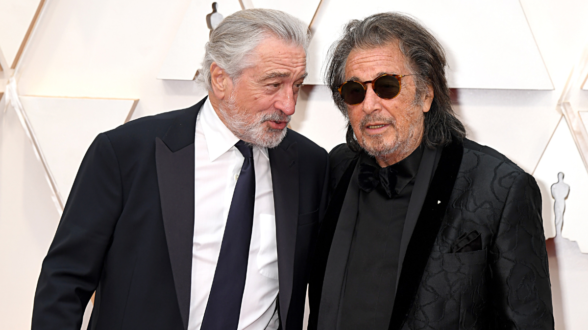 HOLLYWOOD, CALIFORNIA - FEBRUARY 09: (L-R) Robert De Niro and Al Pacino attend the 92nd Annual Academy Awards at Hollywood and Highland on February 09, 2020 in Hollywood, California.