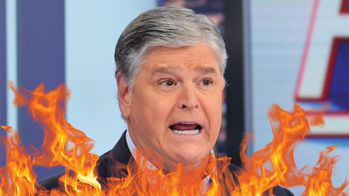 Sean Hannity speaks during a live taping of "Hannity" at FOX Studios on January 13, 2023 in New York City. (Photo by Theo Wargo/Getty Images