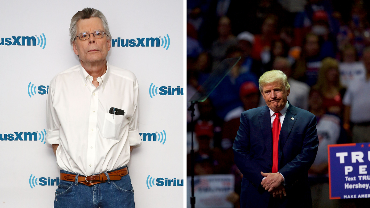 Stephen King/Donald Trump side by side