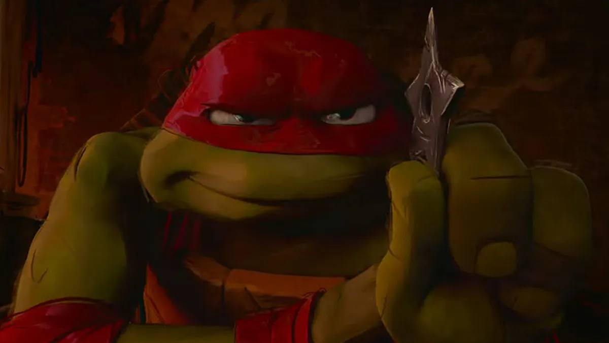 Raphael as he appears in Teenage Mutant Ninja Turtles: Mutant Mayhem/ Youtube