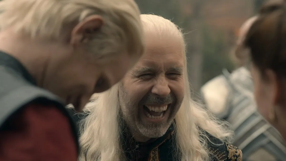 house of the dragon viserys daemon laughing