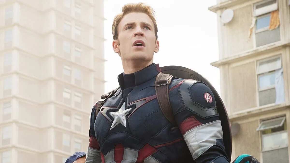 Chris Evans como Steve Rogers em 'Capitão América: Guerra Civil' 