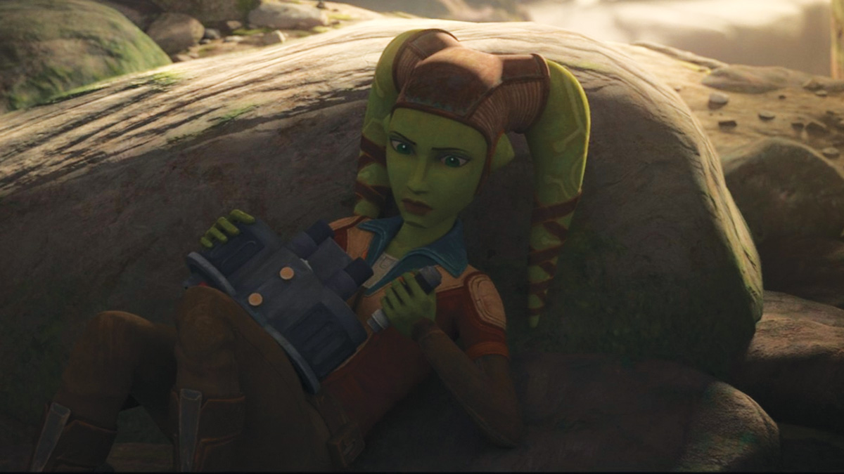 Young Hera speaks through a commlink The Bad Batch/ Disney Plus