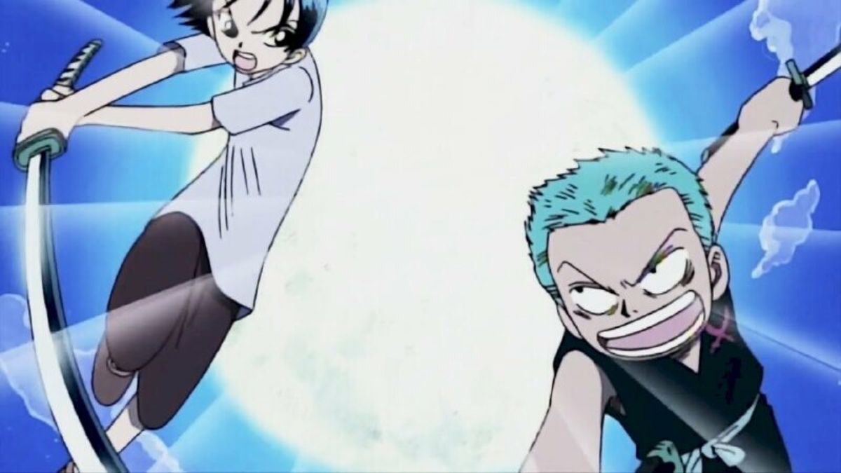 Zoro and Kuina in One Piece