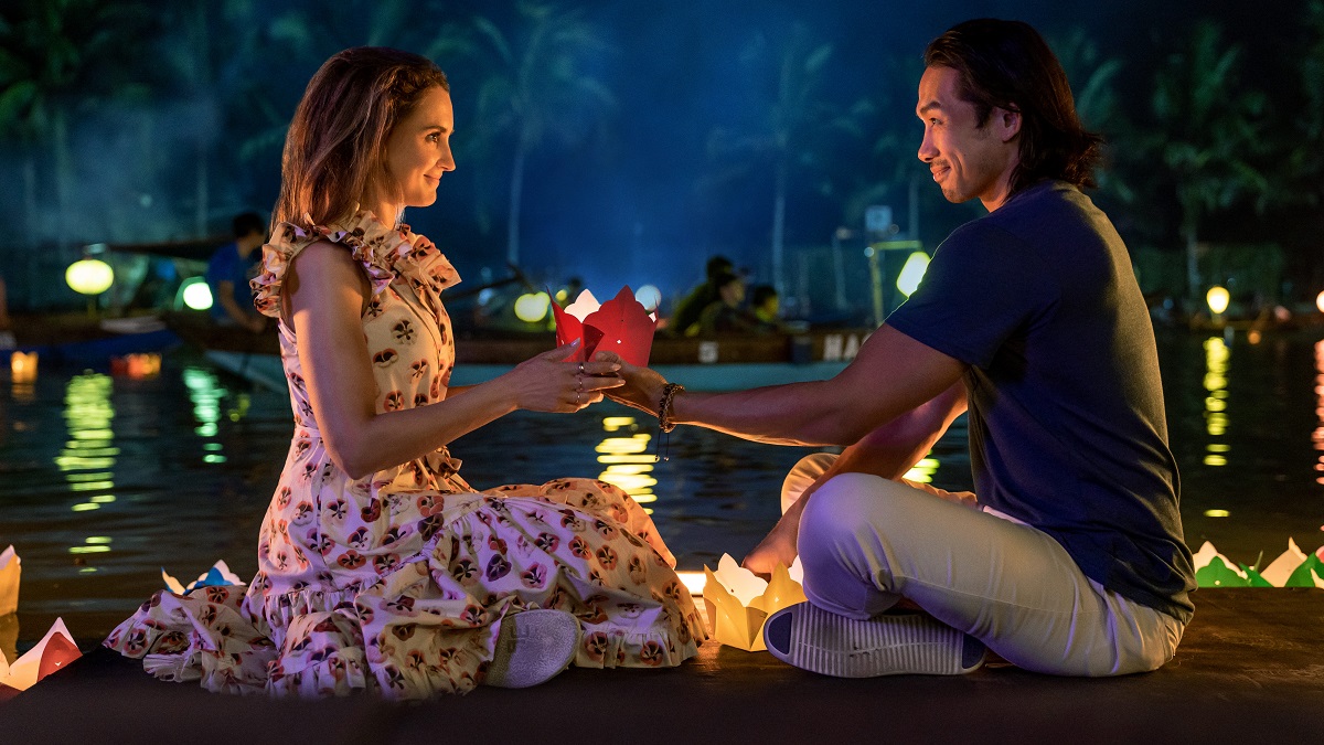 A Tourist's Guide to Love. (L to R) Rachael Leigh Cook as Amanda and Scott Ly as Sinh in A Tourist's Guide to Love.