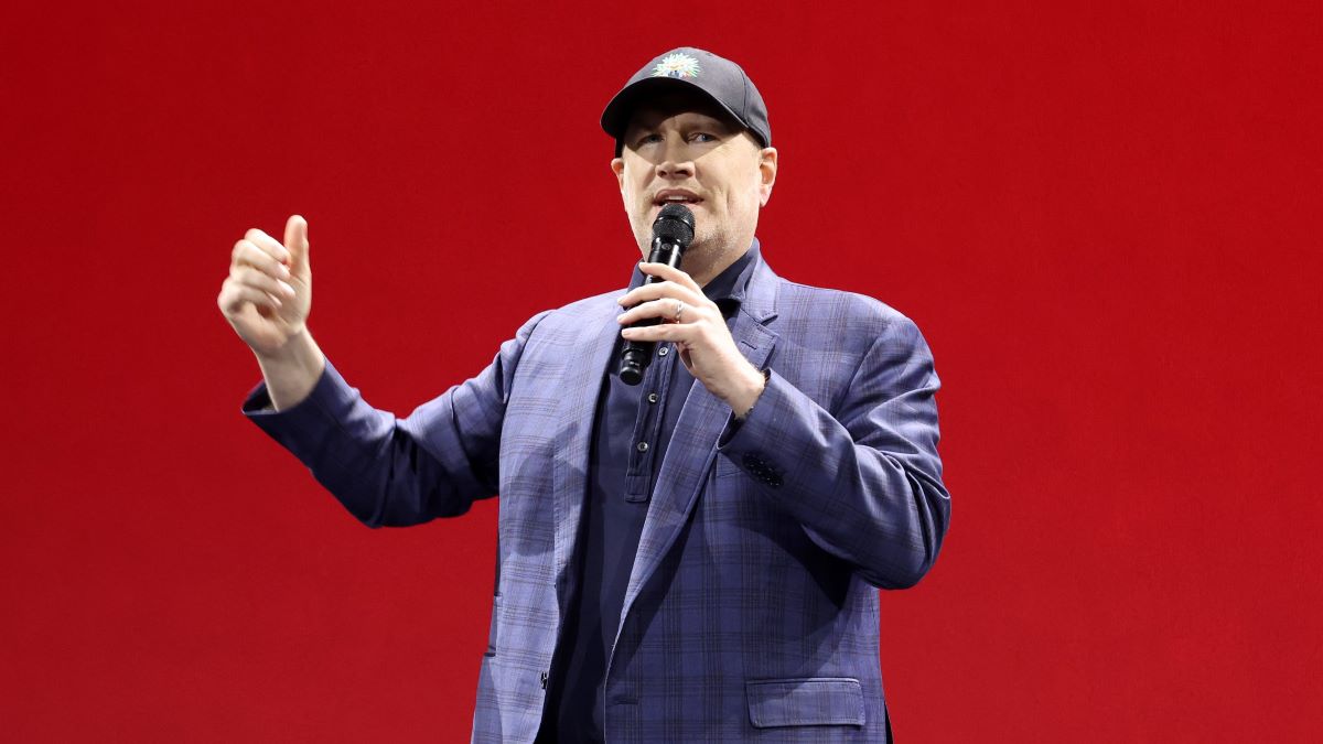 Kevin Feige, President of Marvel Studios and Chief Creative Officer of Marvel, speaks onstage during D23 Expo 2022 at Anaheim Convention Center in Anaheim, California on September 10, 2022. (Photo by Jesse Grant/Getty Images for Disney)