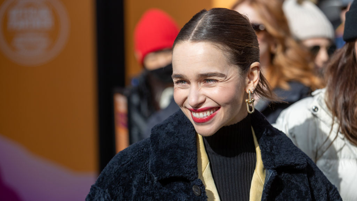 PARK CITY, UTAH - JANUARY 20: Emilia Clarke attends the Sundance Film Festival on January 20, 2023 in Park City, Utah.