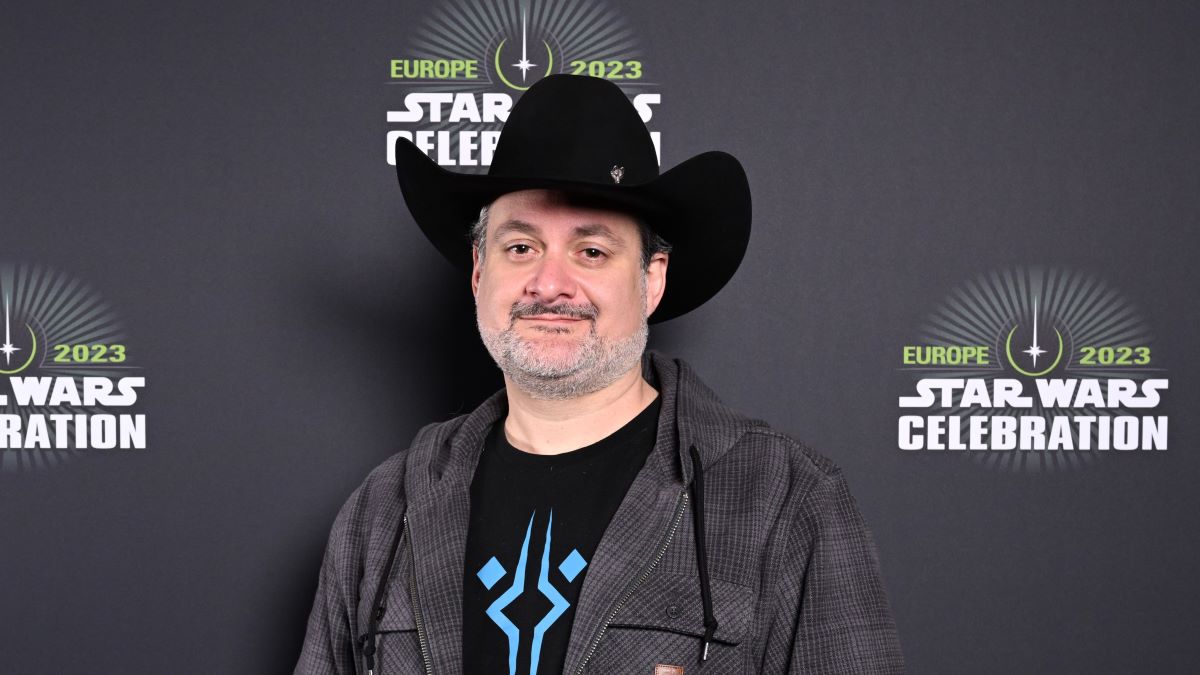 Dave Filoni attends the Ahsoka panel at Start Wars Celebration 2023 in London at ExCel on April 08, 2023 in London, England. (Photo by Jeff Spicer/Getty Images for Disney)