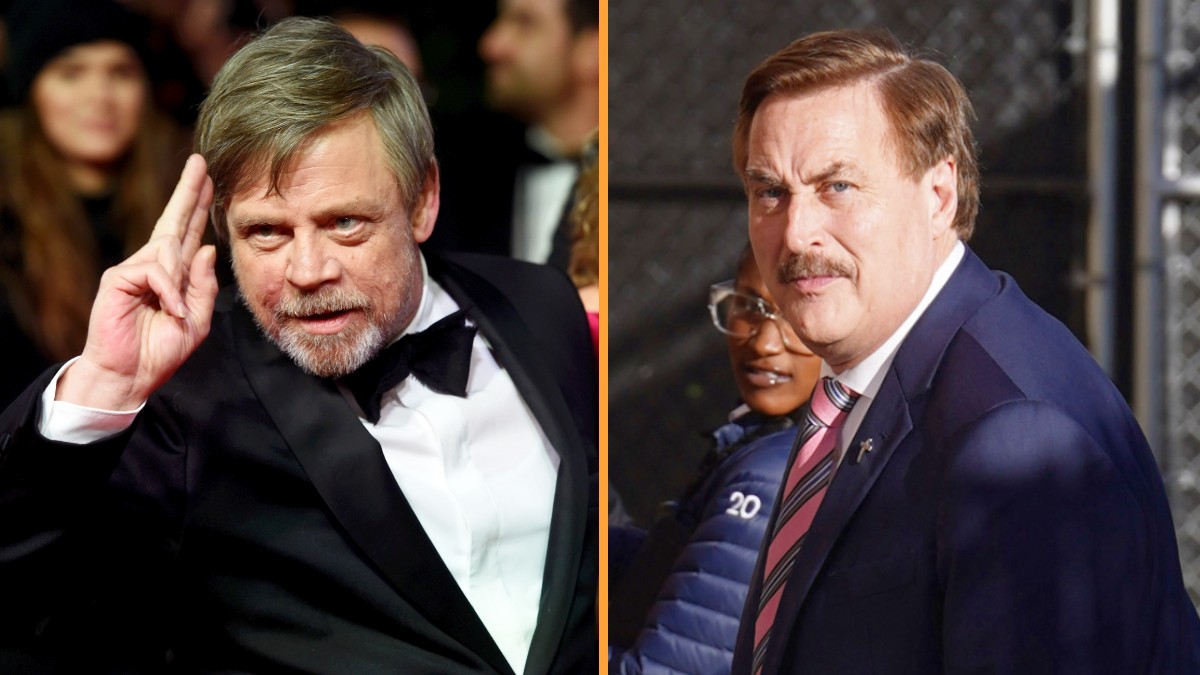 Mark Hamill 007s the Hell Out of Mike Lindell’s Pillows Resting on