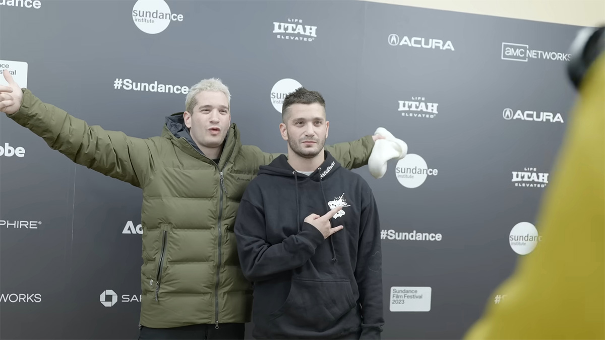 The Philippou brothers at the Sundance Film Festival 