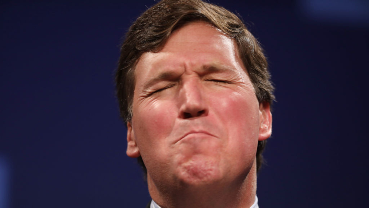 Fox News host Tucker Carlson discusses 'Populism and the Right' during the National Review Institute's Ideas Summit at the Mandarin Oriental Hotel March 29, 2019 in Washington, DC. Carlson talked about a large variety of topics including dropping testosterone levels, increasing rates of suicide, unemployment, drug addiction and social hierarchy at the summit, which had the theme 'The Case for the American Experiment.'
