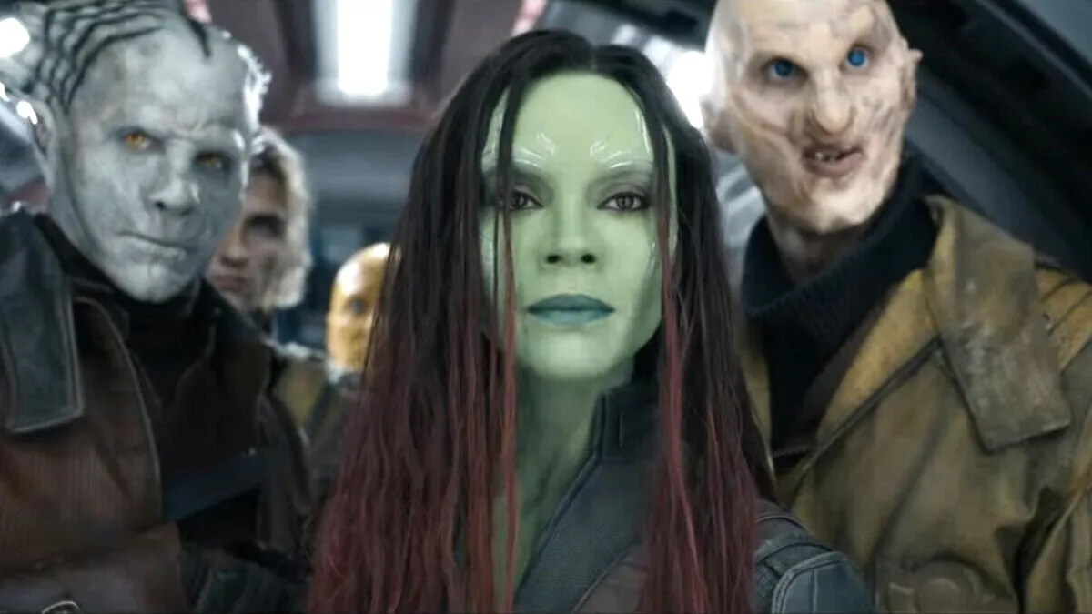 Zoe Saldana as Gamora in 'Guardians of the Galaxy Vol. 3'