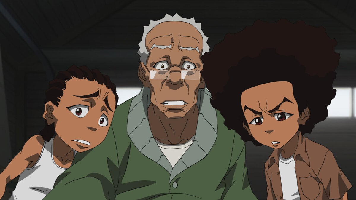 Riley, Robert, and Huey Freeman from 'The Boondocks'