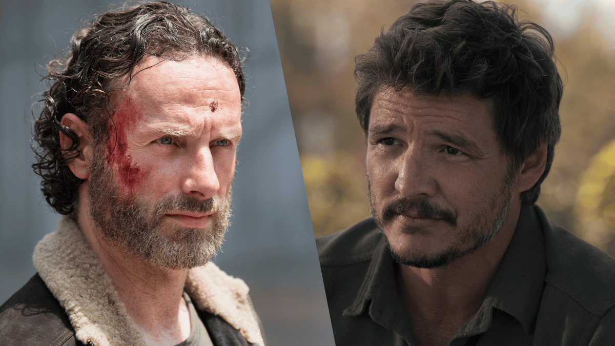 Rick Grimes (Andrew Lincoln) in 'The Walking Dead' and Joel Miller (Pedro Pascal) in 'The Last of Us'