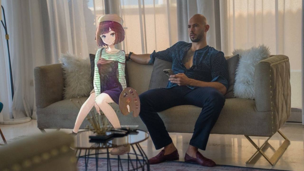 Why on Earth is Andrew Tate photoshopping himself with anime waifus?