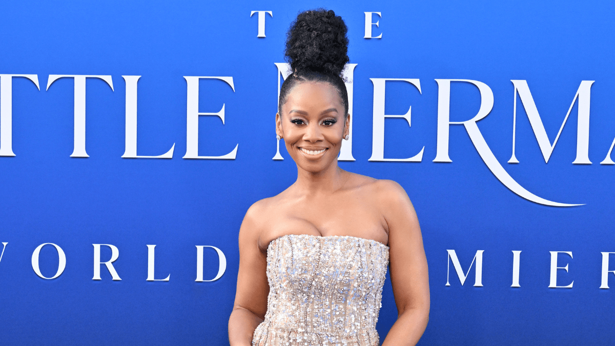 HOLLYWOOD, CALIFORNIA - MAY 08: Anika Noni Rose attends the World Premiere of Disney's "The Little Mermaid" on May 08, 2023 in Hollywood, California.