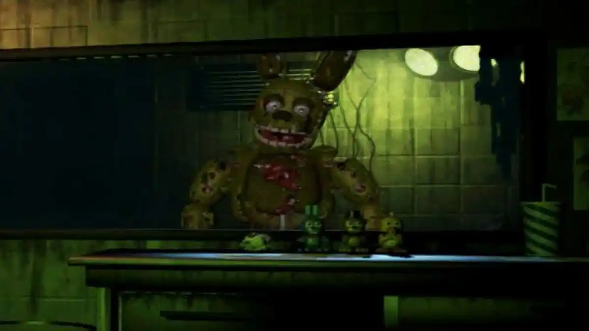 Springlock - the animatronic suit that William Afton died in.