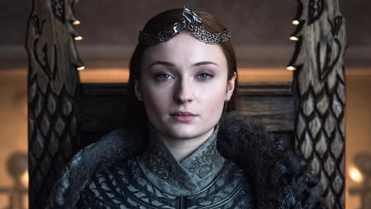 game of thrones' Sansa Stark at the end of the series.