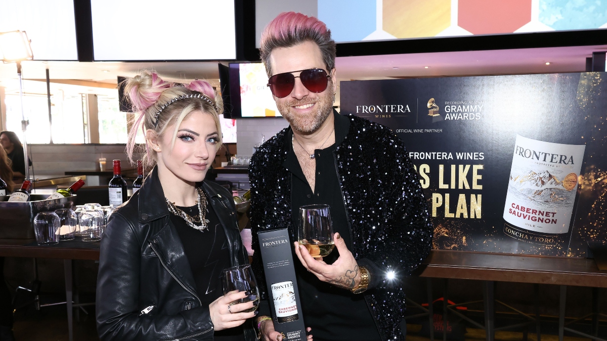 LOS ANGELES, CALIFORNIA - FEBRUARY 03: Alexa Bliss and Ryan Cabrera attend the GRAMMY Gift Lounge during the 65th GRAMMY Awards At Tom's Watch Bar on February 03, 2023 in Los Angeles, California.